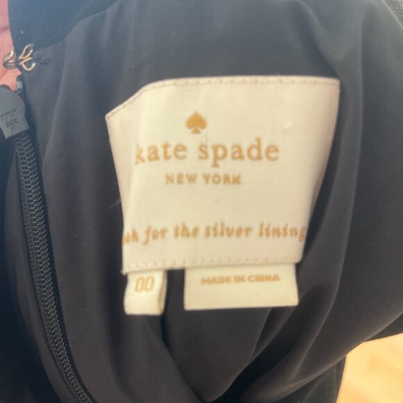 Kate Spade New York Florals Ruffle Dress, Peter Pan collar, cap sleeves, size 0 - Picture 6 of 9